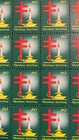 1952 Christmas Seals Stamp Sheet Nta  national Tb Association  Candle Holder