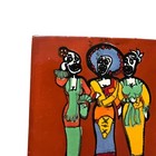 Handmade Day Of The Dead Ceramic Tile Skeleton Art Mexican Folk Decor 4x4