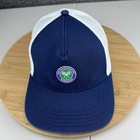 The Championship Wimbledon Trucker Hat Cap Strapback Osfm Adults Blue Logo Mesh