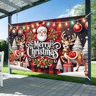 Merry Christmas Backdrop Photography Background Santa Claus Reindeer Presents 71