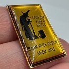 Vintage Salem Witch Museum Massachusetts Enamel Lapel Pin Souvenir Tourist