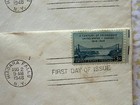 Vtg First Day Of Issue Postal Stamp Usa And Canada 100 Years 1948 Post Office