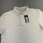 Vineyard Vines On The Go Sankaty Polo Shirt Mens Medium White Solid Golf Adult