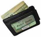 Black Men s Leather Slim Money Clip Front Pocket Wallet Thin Credit Card Holder