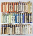 Kay Godshalk Lot Of 48 Porcelain China Powder Paint Vintage Corked Glass Vials