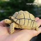 Leopard Tortoise Statue Figurine Turtle Decorations For Home Reptile Decorati   