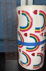Vintage Rainbow Gift Wrap Commercial Roll Dept Store