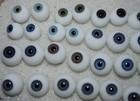 50 Old German Different Doll Glass Eyes  25 Pairs 0803