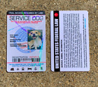 Service Dog Id Card Customized Holographic 