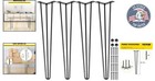 24  Black Hairpin Table Legs Set Of 4 - 880 Lbs Capacity For Stylish Furniture