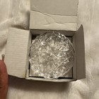 Gorham Lady Anne Full Lead Crystal Glass Coaster Set  4  Germany Vintage Nib
