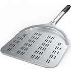 Pizza Peel     12   Aluminum Perforated Launch 12 Inch Perforated Pizza Peel
