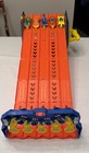 Hot Wheels Roll Out Raceway Track Set Handle Case 5-lane Race With 5 Cars