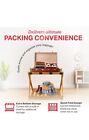 Folding Luggage Rack Honey Oak Wood Finish
