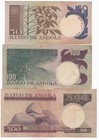 Angola   Lot Of 3  All Different Denomination Banknotes  Mixed Condition