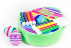 Hearthsong Eggmazing Egg Lathe For Decorating Easter Eggs  8 Food-safe Markers I