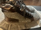 Lauren Lorraine Silver Shiny Glam Skippy Pewter Size 7 Women   s Shoes