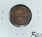 1853 Braided Hair Half Cent   Vg  nice Coin 