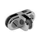 5 Pc Chrome 3 Way Glass 3 16   Use Cubic Cubbie Connector Clip Tempered Glass