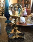 Victorian Mappin Brothers Gold Gilt Silverplate Camel Centerpiece W Gazing Ball