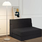 Folding Sofa Bed  7 Inch Memory Foam Floor Couch  Convertible Sleeper Foldable M