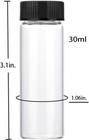 30ml Clear Small Glass Vials 30pcs With Screw Caps 30pcs 