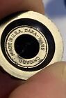 5 New Vintage Black Bakelite 3 4  Daka-ware Ribbed Ham Radio Guitar Amp Knobs  2