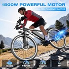 Upgraded Electric Bike For Adults 1500w 26  Ebike 25 Mph 65 Miles Dual Brakes