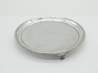 George Iii Sterling Silver Circular Teapot Stand Dish Antique 1789 London