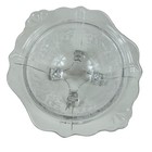 Vintage Cambridge Clear Glass Footed Etched Wildflower Candy Dish No Lid