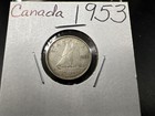 Canada 1953 10 Cents Silver Dime Coin Circulated