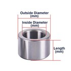 20  Steel Standoff Spacers Id 6 8 12 10 13 15 16 30 20 26mm Round Spacer Bushs