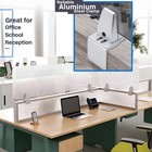 4 Packs Sneeze Guard Support Aluminum Vertical Partition Board Clamp Acrylic    