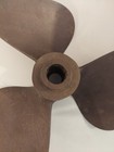 Vtg Johnson Brass Bronze 3 Blade Boat Propeller Oj 11 1 2  11 S75 Prop Usa 