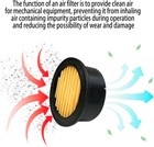 6 Pack Air Compressor Replacement Filter Elements  Intake Paper Filter Silencer