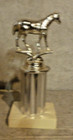 Vintage 1970 s Quarter Horse Show Trophy 7  Tall 3rd Olace Burleigs Arena