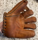 Vintage Old 1930   s Eddie Miller Leather Baseball Glove Mitt Circa Antique Early