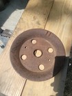 Vintage Cast Iron Wheel 2x12    Industrial Cart Pulley Gear Steam Punk Lamp Base