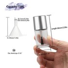 6pcs Empty Nail Polish Bottles With Brush  Empty Refillable Diy Glass Nail Po   