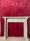 Antique Fireplace Mantle And Mirror