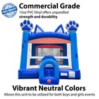 Commercial Inflatable Bounce House Blue Puppy Dog Castle Kids Jumper And Blower