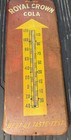 Vintage Royal Crown Cola Metal Sign Thermometer