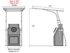 Oceansouth Standard T-top -   1 1 4    Aluminium Frame