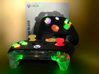 Microsoft Xbox One Wireless Controller - Carbon Black - With Custom Led Mod