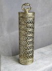 Vintage Filigree Hairspray Cover Gold Tone Metal Vanity Vintage New