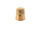 Victorian 14k Yellow Gold Thimble Original Antique 1870 s Simmons Size 12