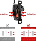 Mt200 Mtb Hydraulic Disc Brakes Set 800 1550mm Mtb Brake Bicycle Disc Brake New
