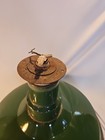 Vintage 18  Industrial Porcelain Enamel Green Barn Gas Station Light Flush Mount