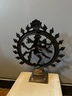 Vintage Hindu Supreme God Shiva Nataraja Statue 14   h Divine Dancer Solid Brass