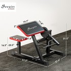 Bicep Preacher Curl Bench With Adjustable Seat And Elbow Cushion
